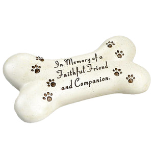 Dog Bone Memorial Plaque Pet Tribute