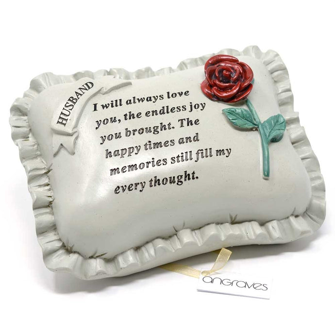 Special Husband With Rose Pillow Graveside Ornament
