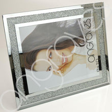 Load image into Gallery viewer, Silver Glitter Sparkle Diamond Crush Photo Frame (8 x 10 Inch) - Angraves Memorials