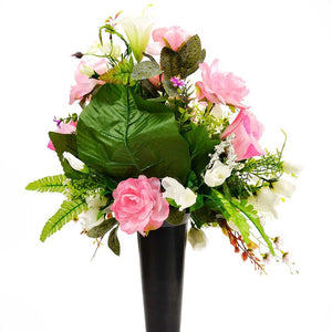 Lou Artificial Flower Arrangement in a Spiked Vase