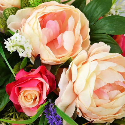 Pearle Large Artificial Flower Teardrop Memorial Arrangement