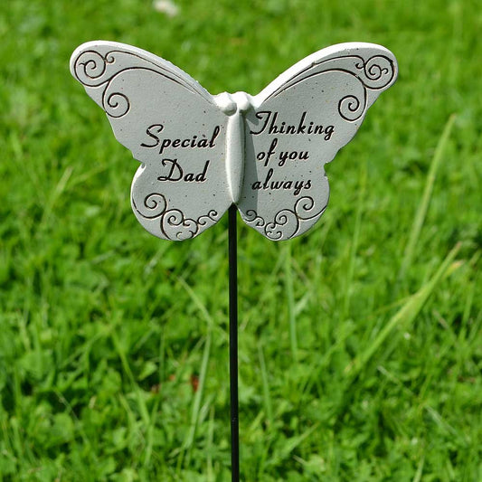 Thinking of you Always Special Dad Butterfly Memorial Remembrance Stick