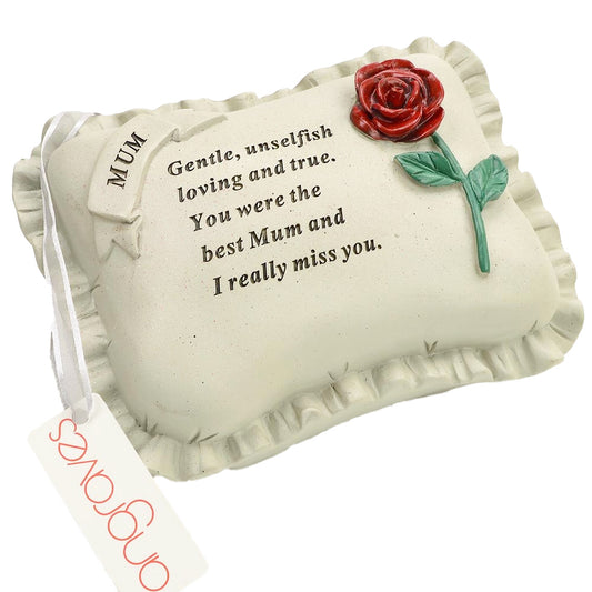 Special Mum With Rose Pillow Graveside Ornament