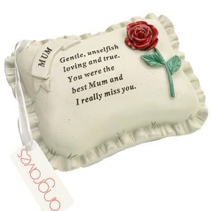 Special Mum With Rose Pillow Graveside Ornament