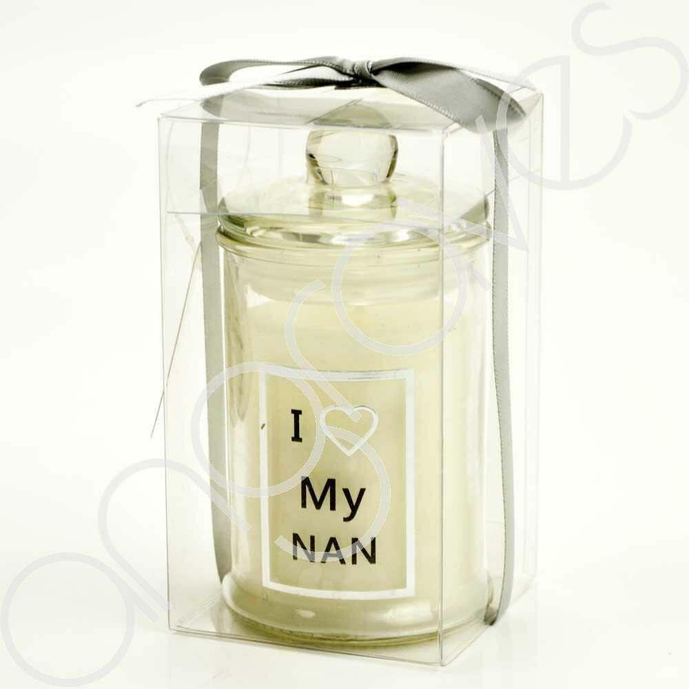 I Love My Nan Celebration or Memorial Real Wax Gift Candle - Angraves Memorials