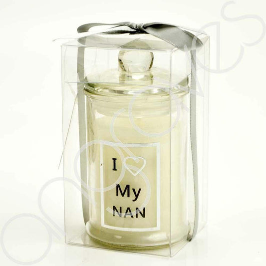 I Love My Nan Celebration or Memorial Real Wax Gift Candle - Angraves Memorials