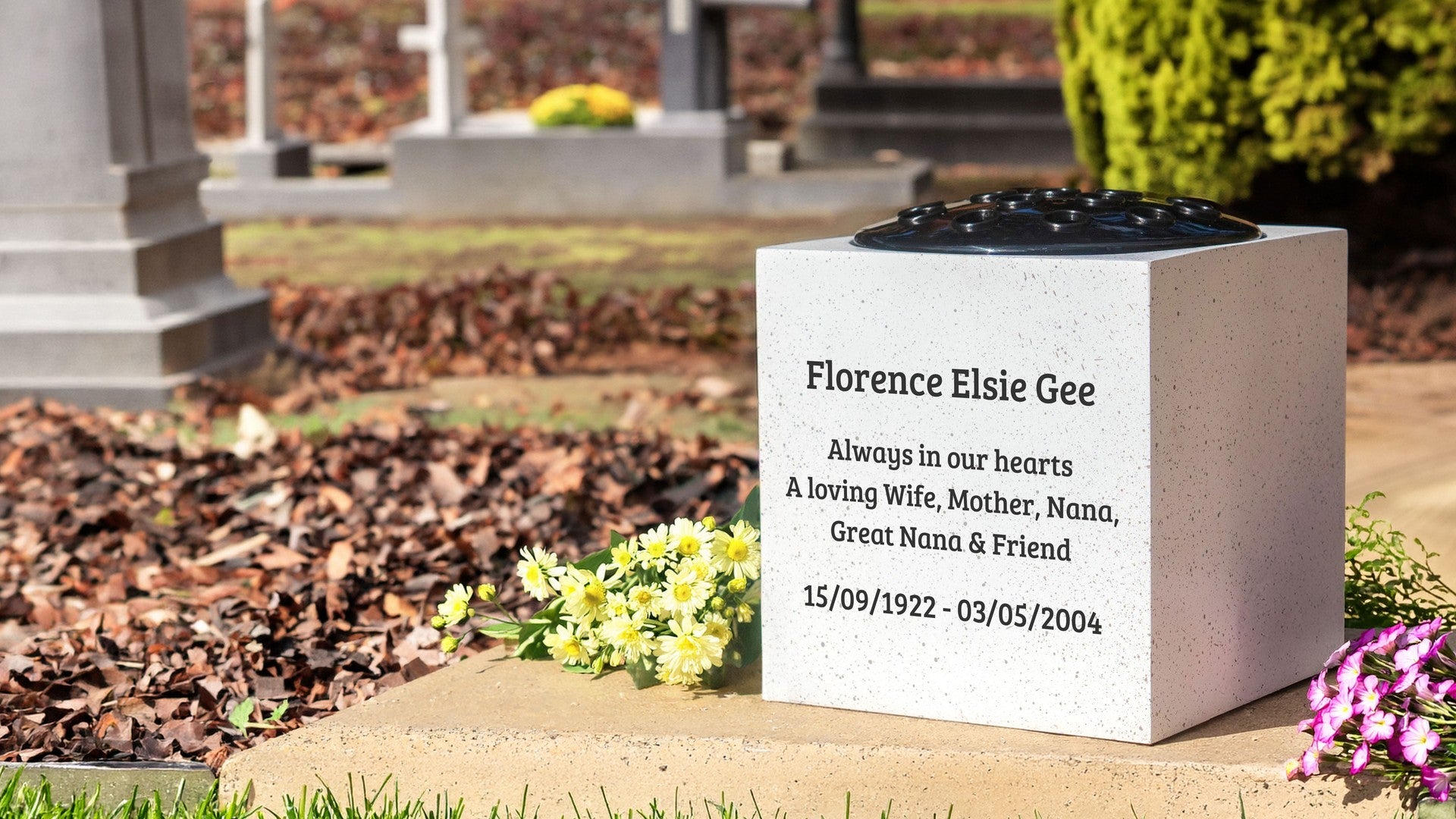 Personalised memorial vases